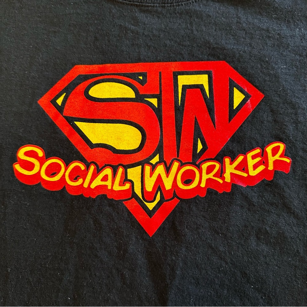GILDAN SOCIAL WORKER SUPERMAN T SHIRT